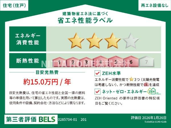 ポルトキアーロの省エネ性能ラベル
