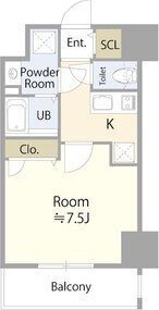エスリード大須デュオの間取り