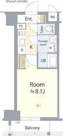 エスリード名古屋東別院の間取り|オートロック、防犯カメラ等、セキュリティ充実しております。