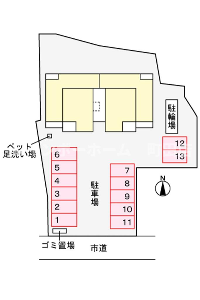 マル・ベラーノ※初期費用分割あと払いサービス利用可能物件の区画図