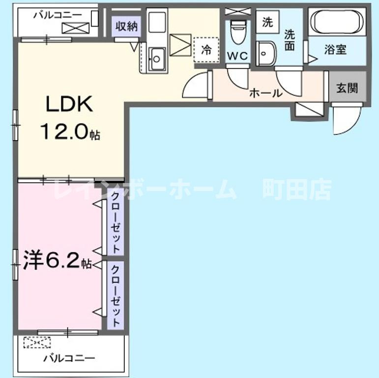 マル・ベラーノ※初期費用分割あと払いサービス利用可能物件の間取り