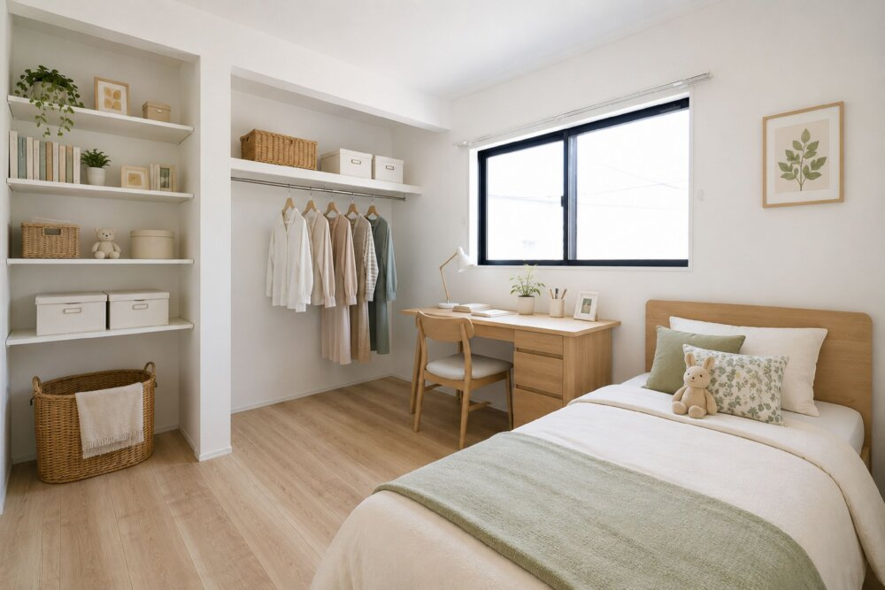 ☆選べる家具プレゼント☆松山市高岡　新築戸建　４SLDKの子供部屋