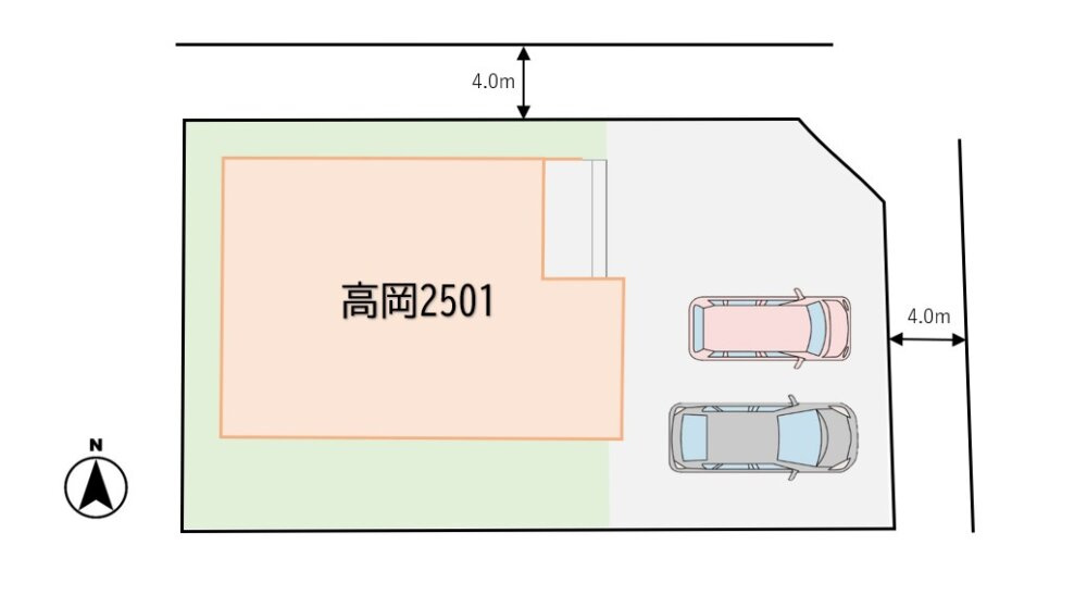 ☆選べる家具プレゼント☆松山市高岡　新築戸建　４SLDKの区画図
