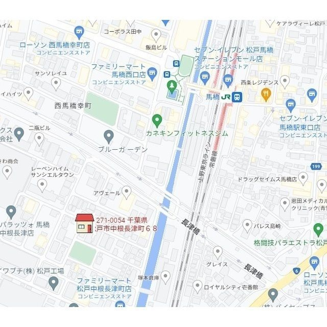 エクセラン馬橋westの地図