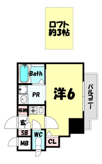 【間取り】 | エステムコート神戸県庁前3フィエルテ