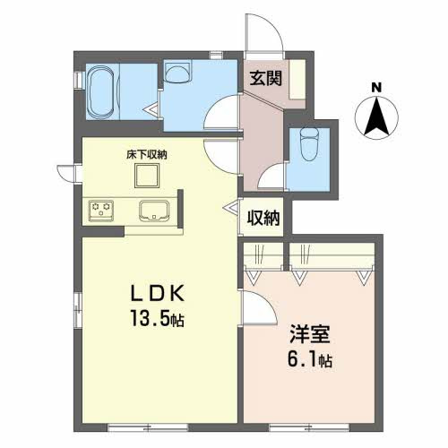 ハイネス国府Bの間取り
