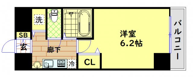【間取り】 | プレサンス本町ジョイス