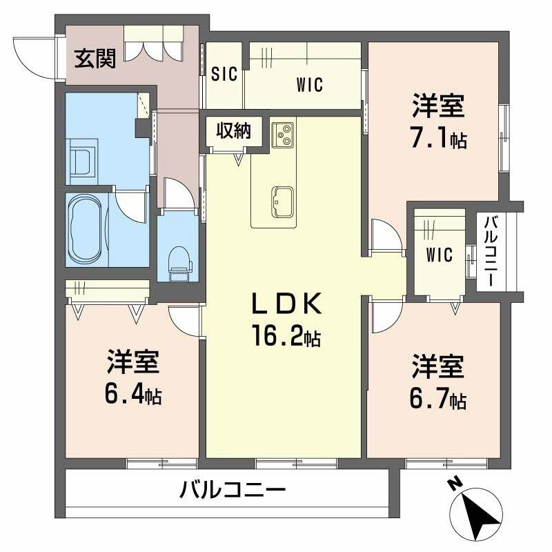 Shamaison　グランフィリアの間取り