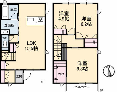シャーメゾン グローカルの間取り
