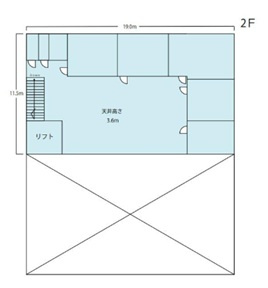 東大阪市衣摺倉庫・工場の間取り