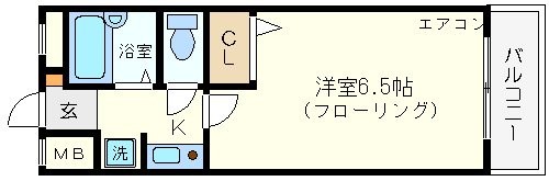 セレッソコート西心斎橋Ⅱの間取り|セレッソコート西心斎橋Ⅱ　間取り
