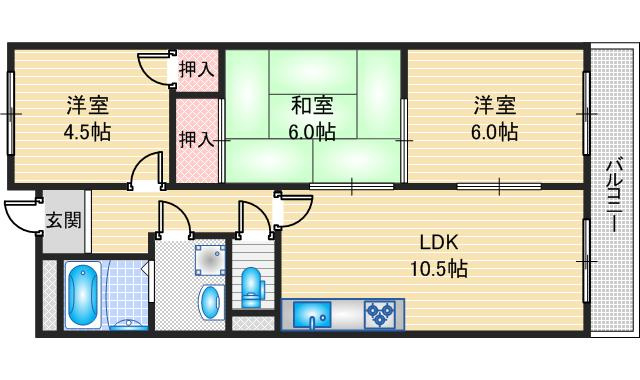 パールマンションの間取り