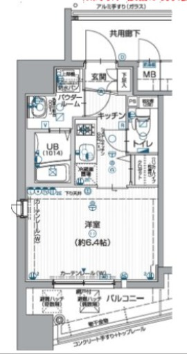 エスリード阿波座ノースプレイスの間取り
