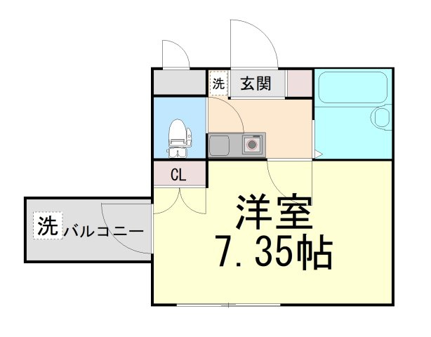 シャルムメゾン本庄の間取り