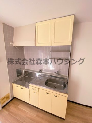 【キッチン】 | 　ハイツ千鶴1 | お料理しやすいキッチンです