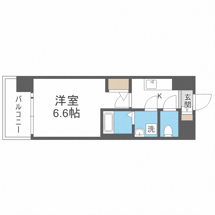 エスリード京橋アミュゼの間取り