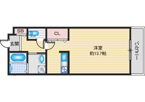 CASACALMAの間取り