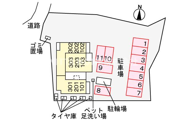 ポルトキアーロの区画図
