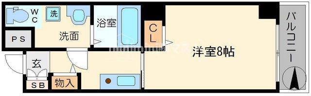 ベルシモンズ桜川の間取り