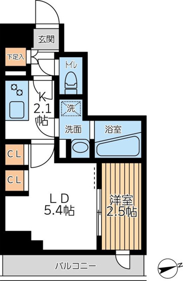 【間取り】 | アジールコート西馬込Ⅱ