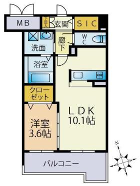 【間取り】 | スカイシャトレ箱崎南