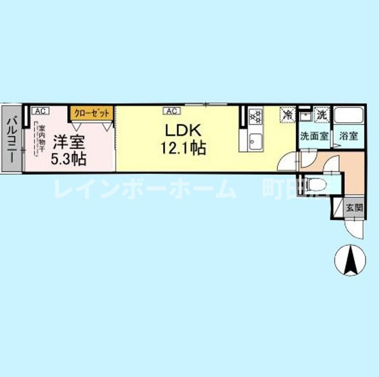 D’BLESS湘南台６丁目※初期費用分割あと払いサービス利用可能物件の間取り