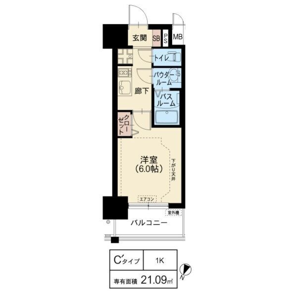スプランティッド新大阪WESTの間取り