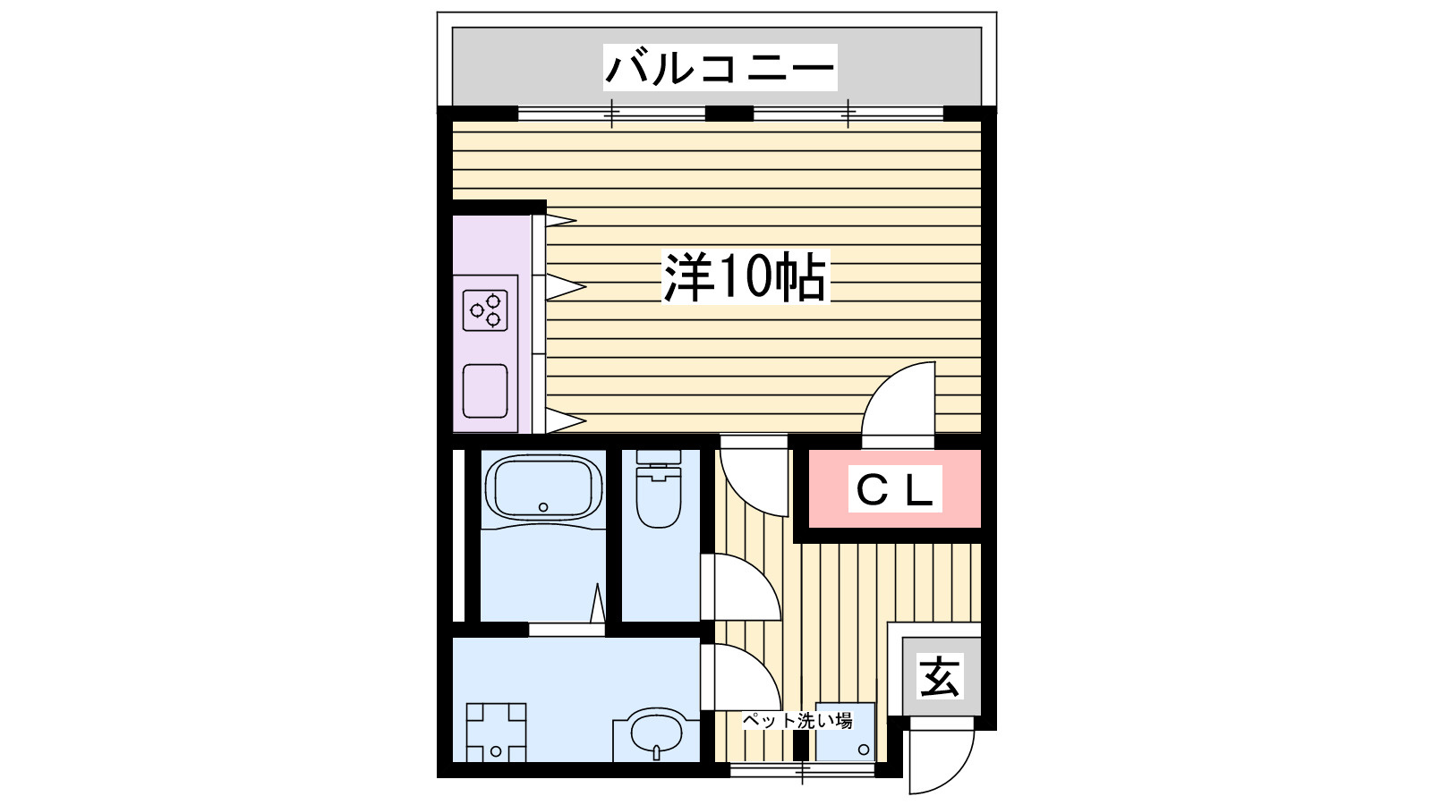 かぎ屋ビルの間取り
