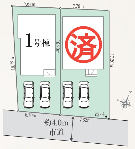 清瀬市中清戸2丁目01期　全2棟　1号棟
