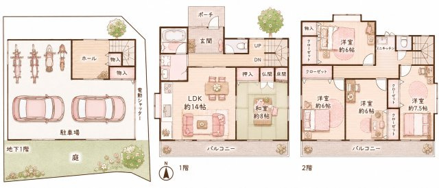 川勝町　中古一戸建ての間取り|間取り図はいかがですか？ご希望を叶える間取りですか？リビングの広さは？水回りの位置は？カウンターキッチン？など色々な情報が集約されています。弊社ではリフォームなどのご相談も承っております。