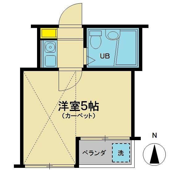 グランドール和田町Ｂ棟の間取り