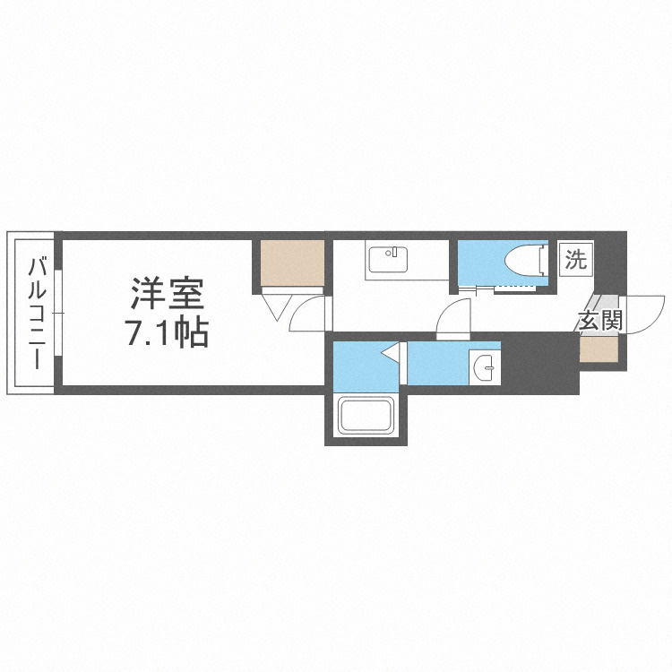 L-IDEA MINAMIHORIEの間取り