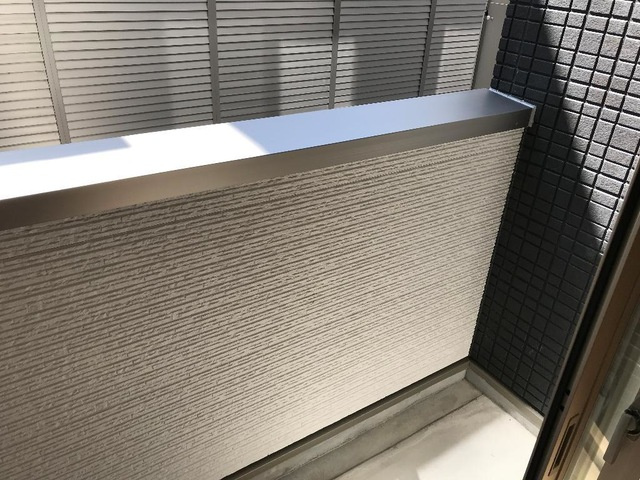(仮称)吹田市新芦屋新築アパートのバルコニー