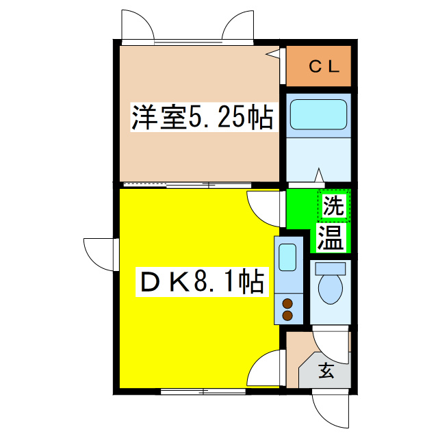丸松マンションＣの間取り