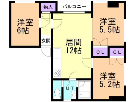 第1パルコビルの間取り