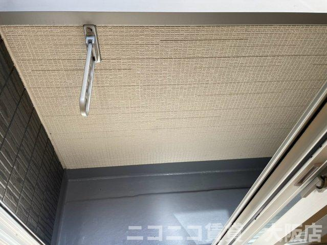 池田市石橋２丁目のアパートのバルコニー