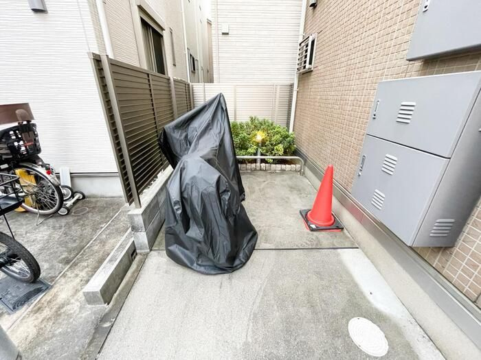 サニーヒルズ立花のその他共用部分|バイク置場