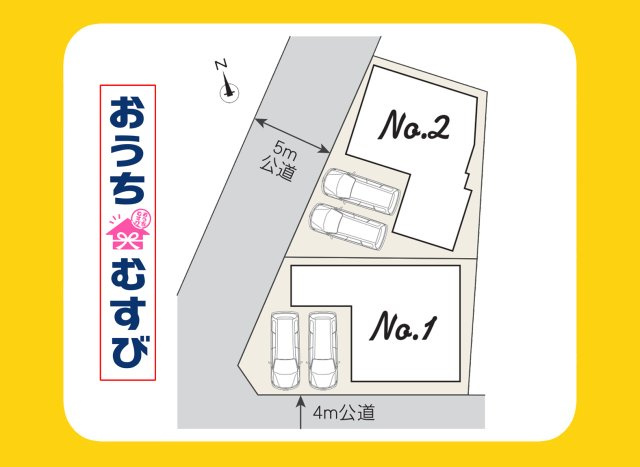 守山区白山1401②(全2棟)の区画図