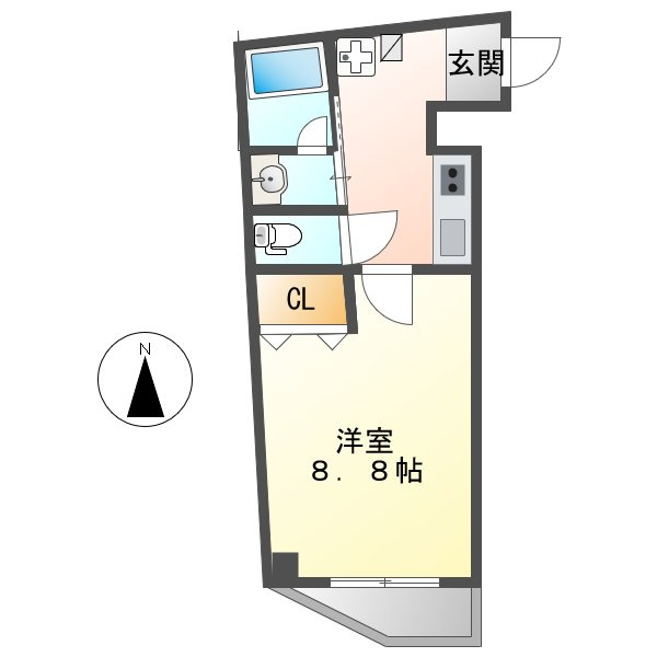 アールズコート新瑞橋駅前の間取り