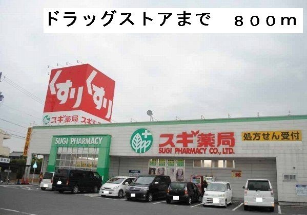 アペックス荒中の周辺|スギ薬局まで800m