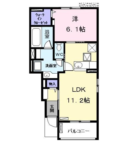 ハイドレイジア　Ⅰの間取り