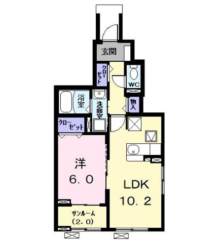 クレール・アンジュⅡの間取り
