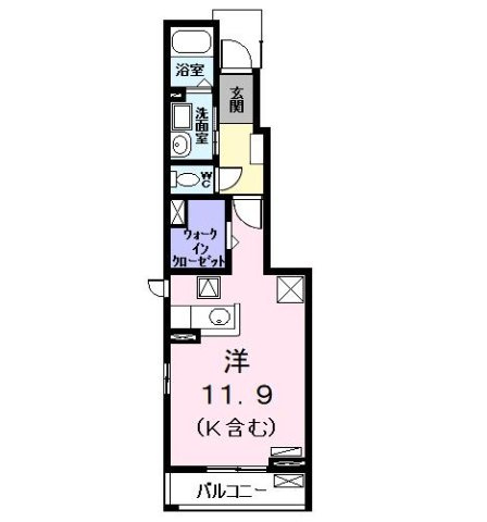 Ｋ．Ｎコンプレーション　Ⅲの間取り