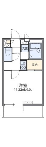 レオパレス高畑東の間取り