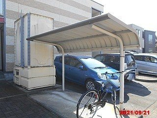 レオパレスさくらハイツのその他|屋根付き駐輪場