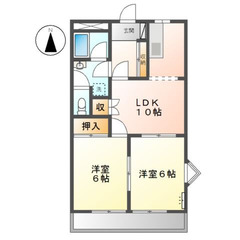ダイアンサス８２の間取り
