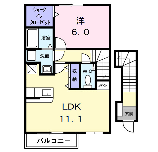 レインボー愛の間取り