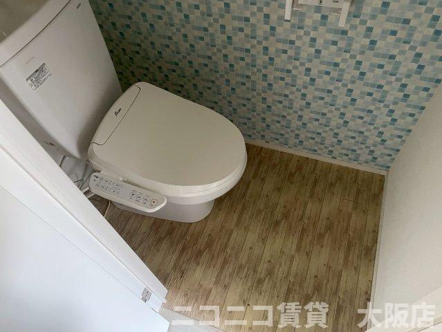京都市伏見区淀木津町のアパートのトイレ