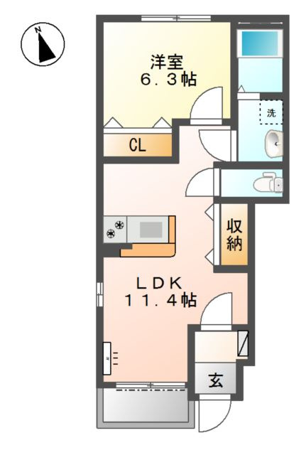 グランディールの間取り