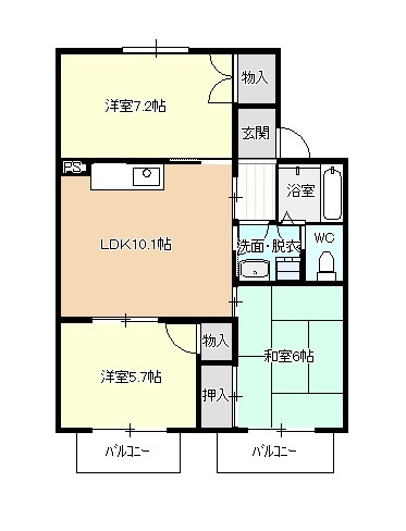 サティスフェールの間取り